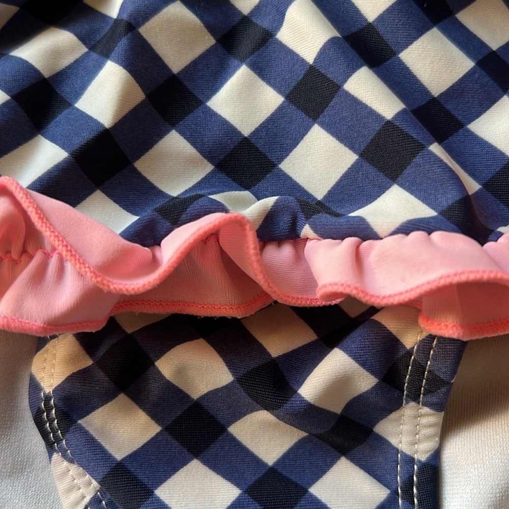 Pink and Blue Hartstrings Ruffle Bikini Set size 10 - Picture 7 of 7